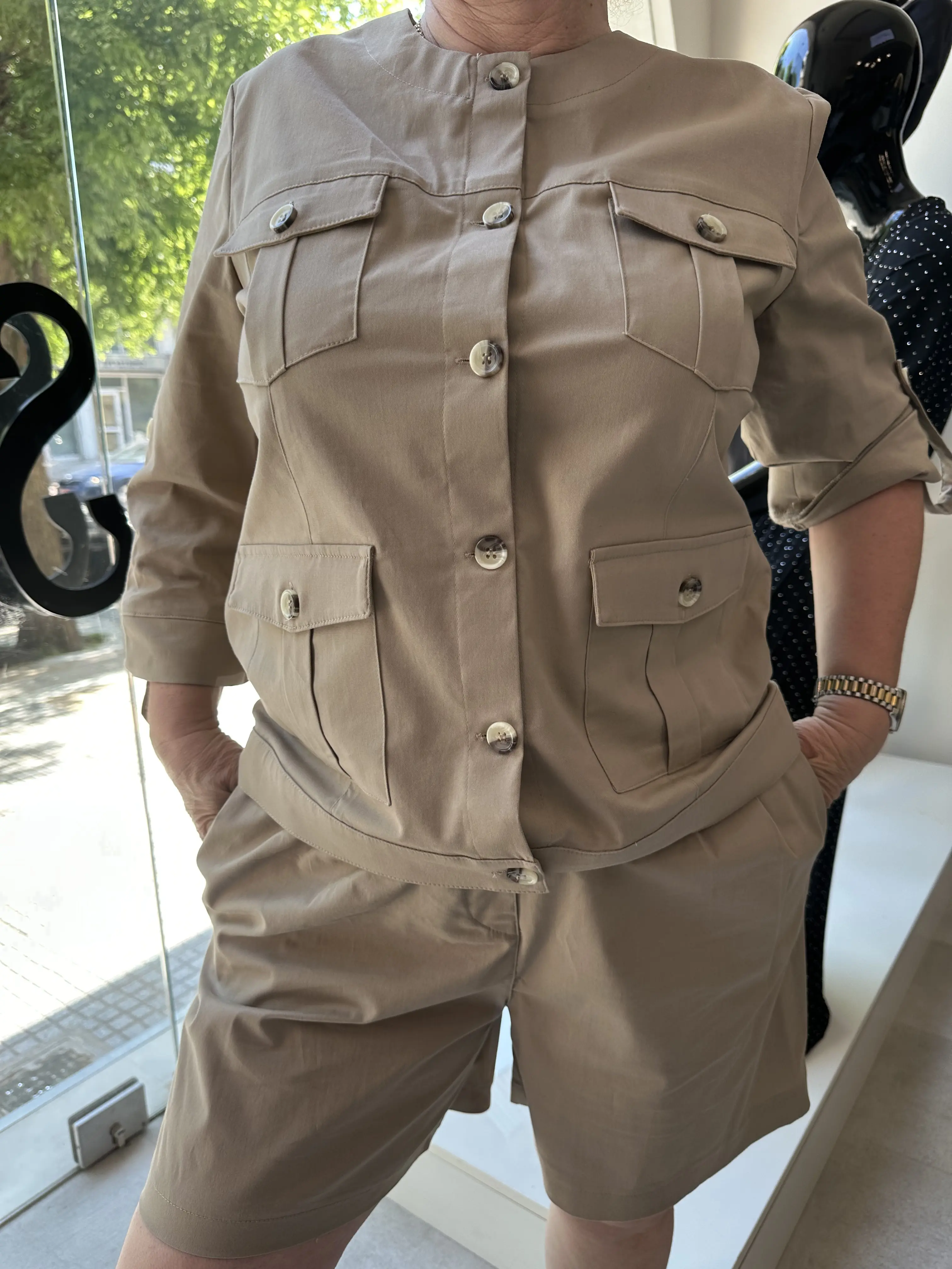 Γυναικείο Σετ Safari σε Λαδί