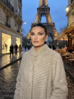 Παλτό Exclusive “Parisian Elegance” με Ιδιαίτερη Αγκράφα στο Γιακά