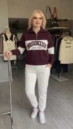 Half-Zip Brooklyn Knit Μπλούζα