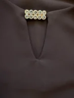 Royal Blouse Μπλούζα με Λεπτομέρειες Στρας