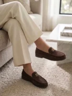 Γυναικεία Suede Καφέ Μοκασίνια