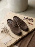 Γυναικεία Mules Suede Premium