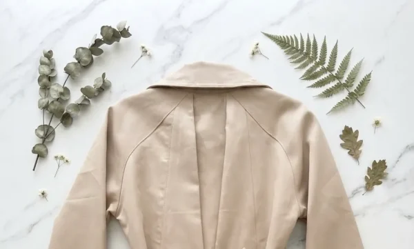 Κλασική Μάξι Oversized Καπαρντίνα Μπεζ με Διπλό Κούμπωμα