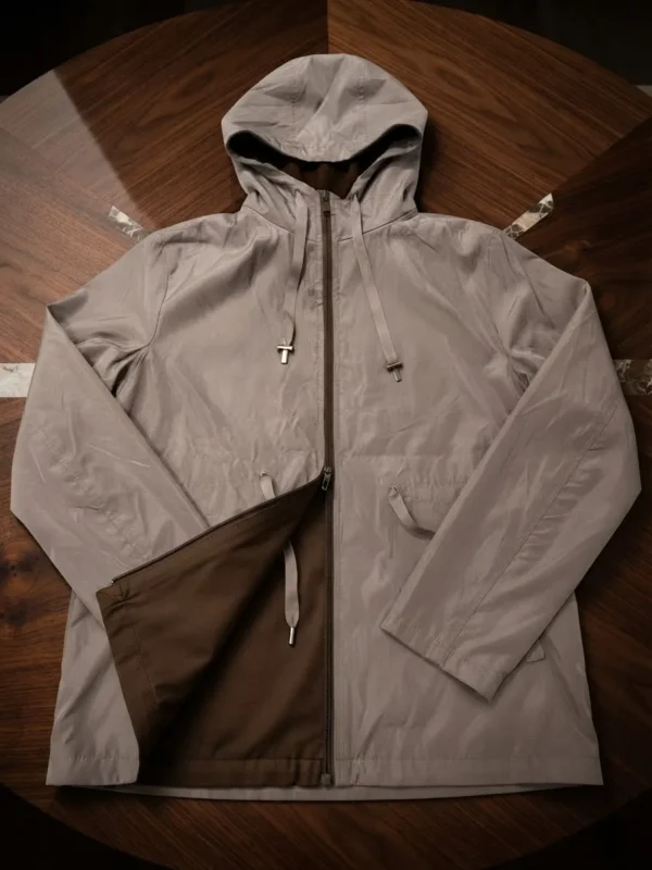Γυναικείο 2-in-1 Jacket με Αποσπώμενη Κουκούλα & Ρυθμιζόμενη Μέση – Διπλής Όψης