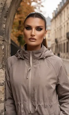 Γυναικείο 2-in-1 Jacket με Αποσπώμενη Κουκούλα & Ρυθμιζόμενη Μέση – Διπλής Όψης